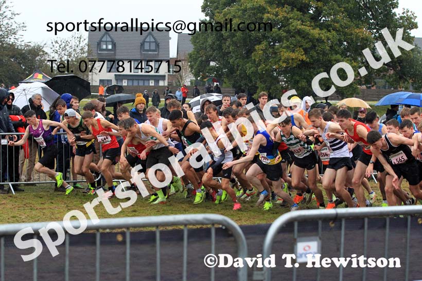Junior Mens 2023 National Cross Country Relays, Berry Hill Park, Mansfield.  Photo: David T. Hewitson/Sports for All Pics